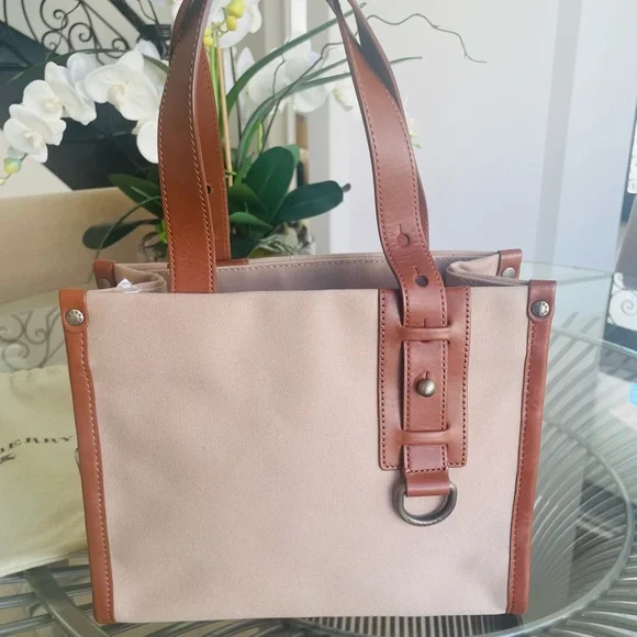 Burberry Nova Check Tan, Canvas and Leather Tote with Dust Cover - Picture 2 of 16